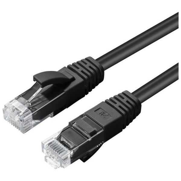 Microconnect MC-UTP6A0015S kabel sieciowy Czarny 0,15 m Cat6a U/UTP (UTP)