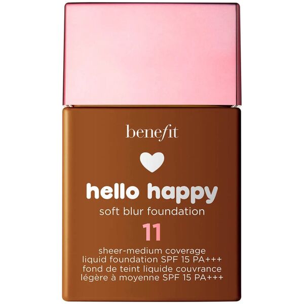 Benefit Benefit, Hello Happy Soft Blur, Matte Finish, Liquid Foundation, 11, Dark Neutral, SPF 15, 30 ml για γυναίκες 13076734 602004089687