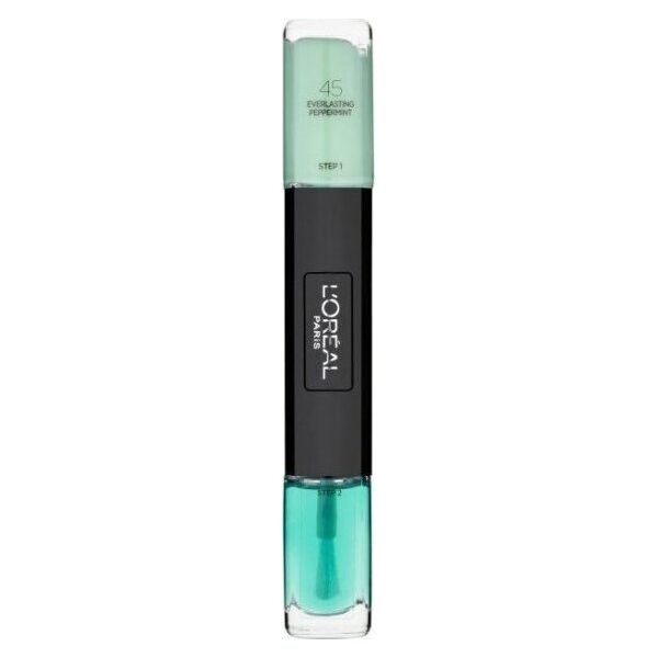 L'Oreal Paris L'Oreal Paris, Infallible, Gel-Effect, Βερνίκι νυχιών 2-σε-1, 45, Everlasting Peppermint, 2 x, 5 ml για γυναίκες 13077766 30120556