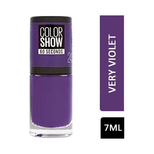 Maybelline  Maybelline, Color Show 60 Seconds, Nail Polish, Nr. 336, Violet Vogue, 7 ml For Women