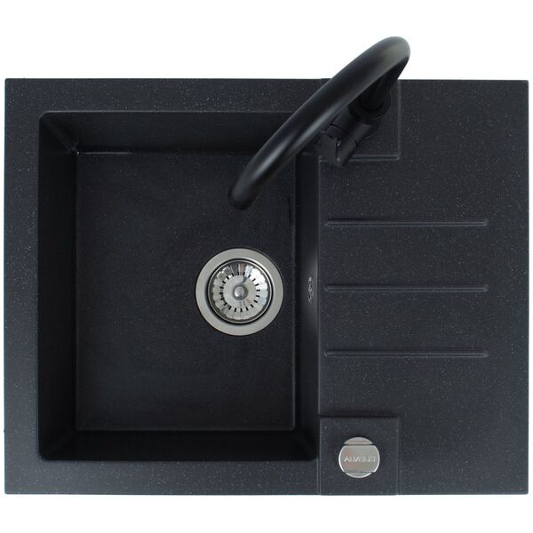 SINK ROCK30 BLCK+MIXER+SIF 1213091SEN