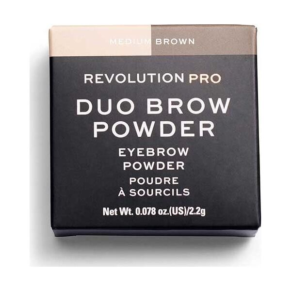 Makeup Revolution Makeup Revolution, REVOLUTION PRO, Vegan, Πούδρα φρυδιών, μεσαίο καφέ, 2,2 g για γυναίκες 13075566 5057566091275
