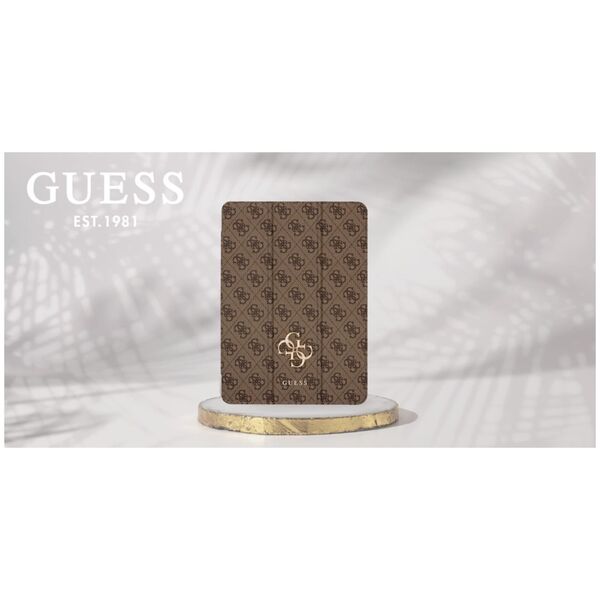 Guess GUFC13PM24PS4SGW iPad Pro 13" 2024  brązowy/brown Magnetic 4G Big Logo