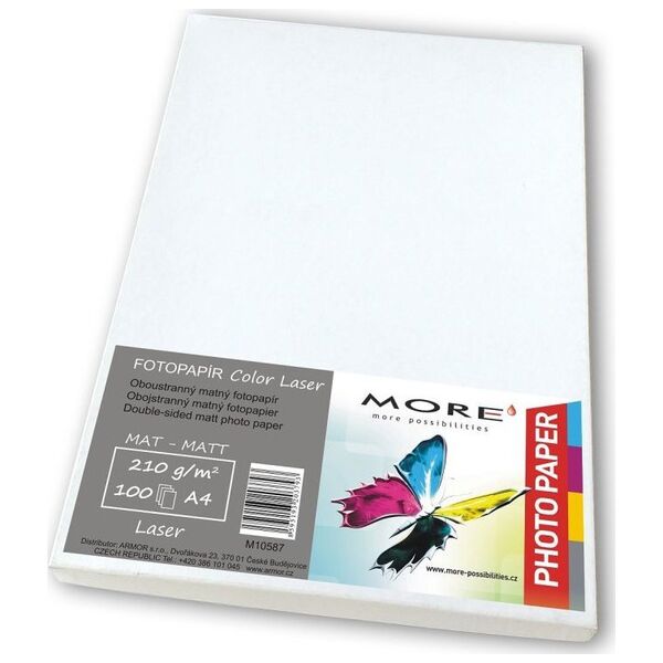 Coated Color Laser papier| 210g/m2| matt| 100 ark. str., Color Laser