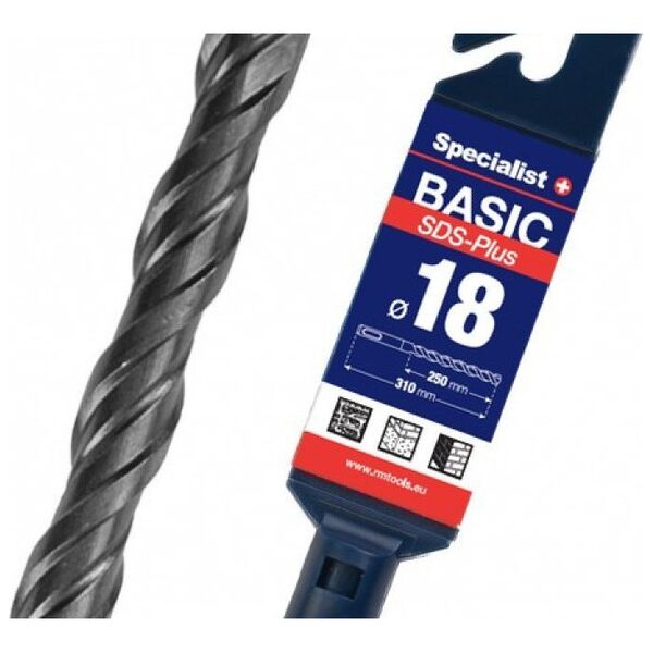 SPECIALIST+ SDS+ drill BASIC, 18 x 250/310 mm