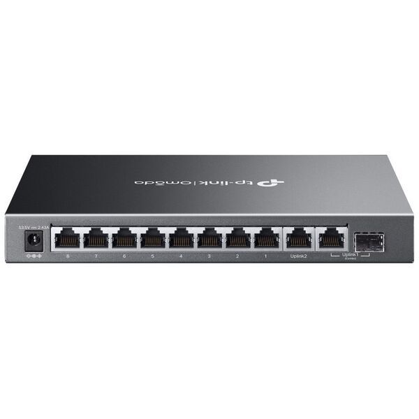 TP-Link Omada ES210GMP łącza sieciowe Zarządzany Gigabit Ethernet (10/100/1000) Obsługa PoE Czarny