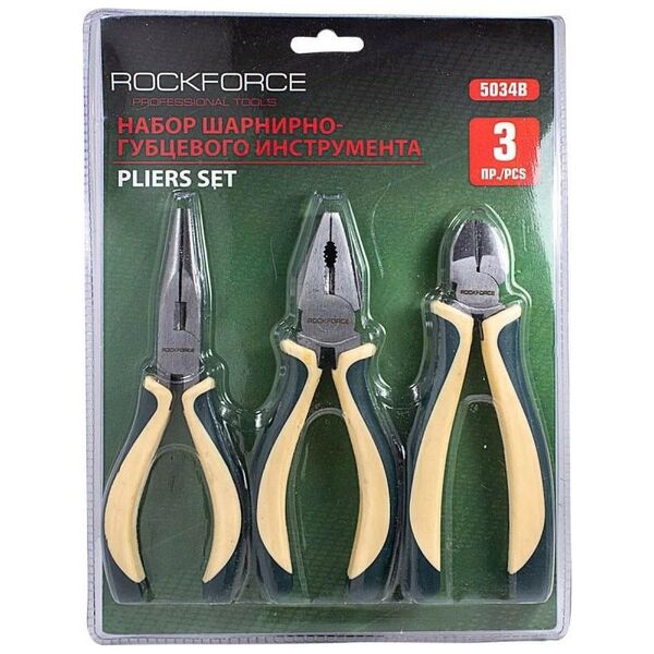 Σετ πένσα Rockforce 3 τεμ. 6" 150 mm (πλάγια κοπή, γενική, εκτεταμένη ευθεία) 14403037 5906692107810
