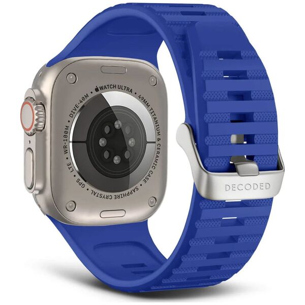 Decoded Decoded Silicone Ultra Traction Strap 42/44/45/49mm Galc  Blue
