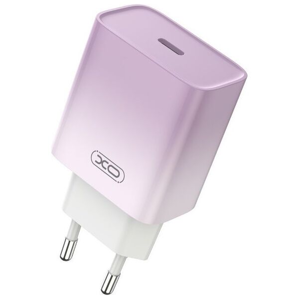 Ładowarka sieciowa XO CE18, USB-C, PD30W (fioletowa)