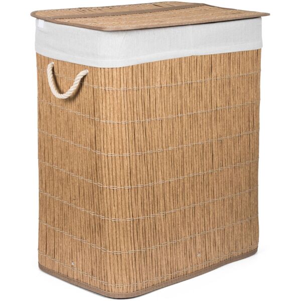 Laundry box with divider G21 63555165, 105l, rattan