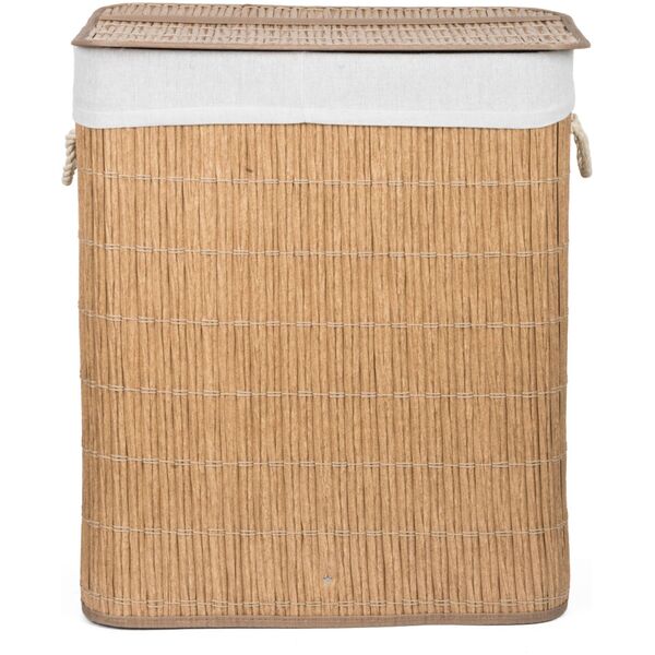 Laundry box with divider G21 63555165, 105l, rattan