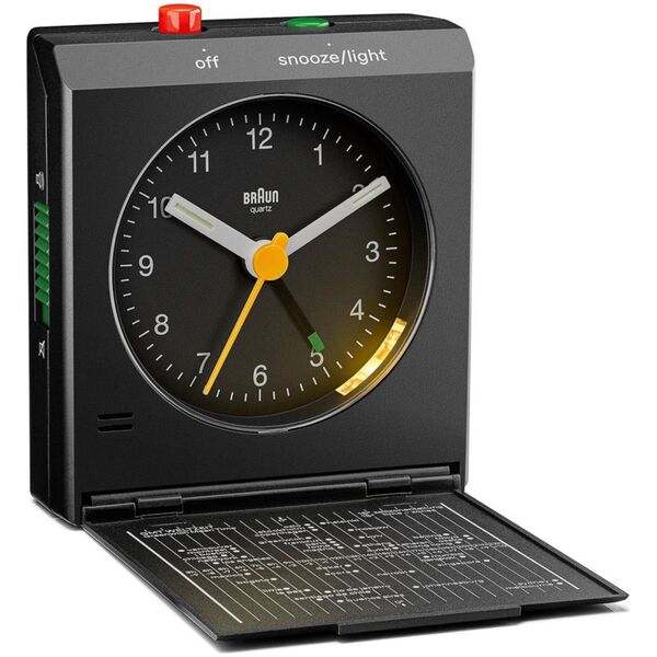 Braun Braun BC 05 B Quartz Αναδιπλούμενο Ξυπνητήρι Μαύρο 13965831 4007218677044