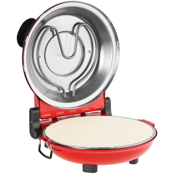 Piec do pizzy TEESA SUPREME + , 1200 W, 32 cm , okienko , wyjmowany kamień, sterowanie dwiema grzałkami