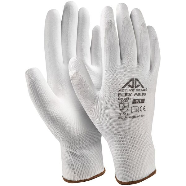 Milwaukee White polyurethane gloves XL 12 pcs.