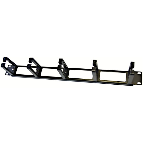 OEM organizer 19" vyvazovací panel LEXI-Net 1U, 5x πλαστικά φύλλα 40x60mm, průchozí, černý 14221790 725766000000