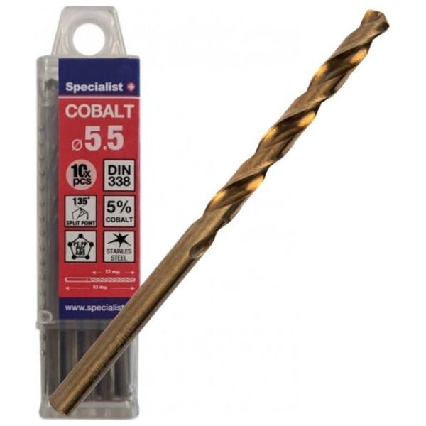 Specialist+ Specialist+ Τρυπάνι μετάλλου κοβαλτίου. γρ. 5,5mm 10vnt 10406123 4779039134449