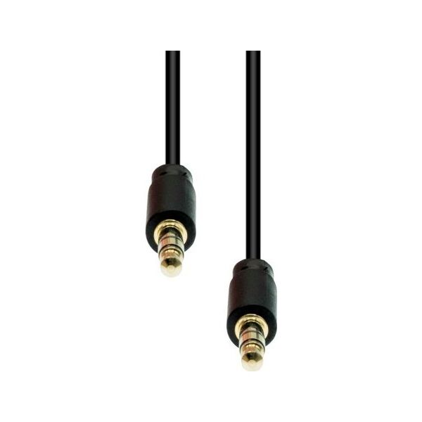 ProXtend Mini-Jack 3-pin Slim καλώδιο M-M Μαύρο 0,5M 12745114 5714590026511