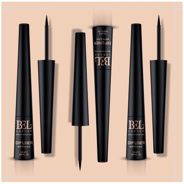 Bel London Bel London, Dip Liner, Aqua, Αδιάβροχο, Έγχρωμο, Contouring, Liquid Eyeliner, Μαύρο ματ, 2,5 ml για γυναίκες 13075699 5060693816017