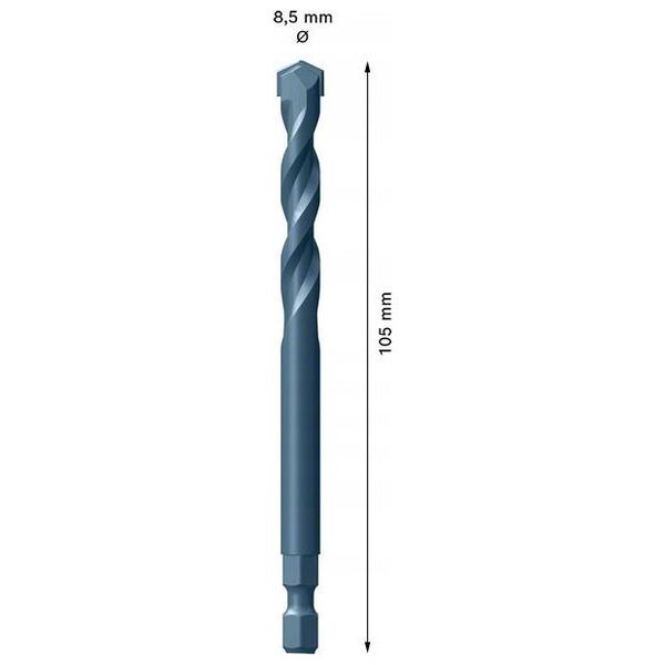 Κεντρικό τρυπάνι Bosch Bosch Expert Carbide, O 8,5 x 105 mm (για πριόνια οπών) 10034951 4059952536750