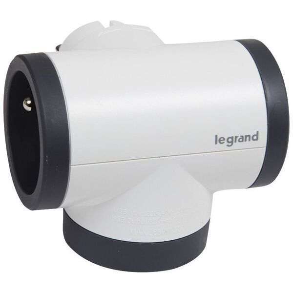 Legrand Rozgałęźnik obrotowy 2X2P+Z+USB AC-B/G Legrand 049437 himp