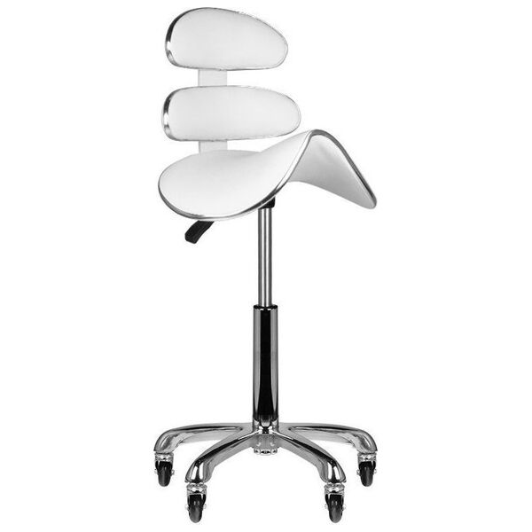 Activeshop Taboret kosmetyczny roll speed AM-880 biały