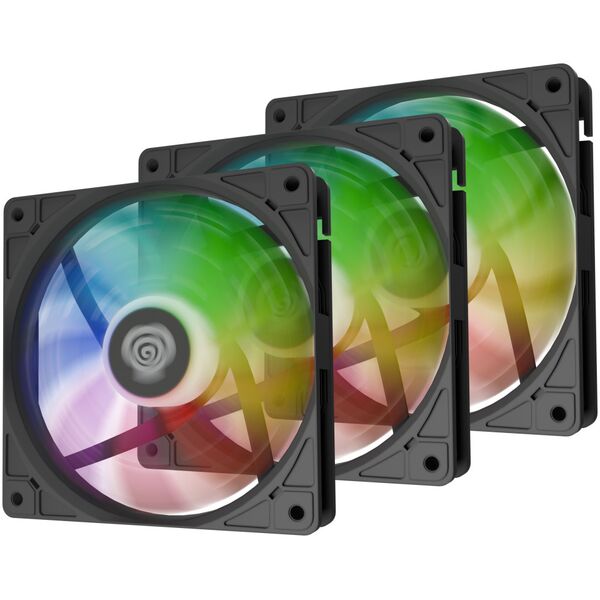 Wentylator Genesis Oxal 120 ARGB Czarny 3-pack (NGF-2265)
