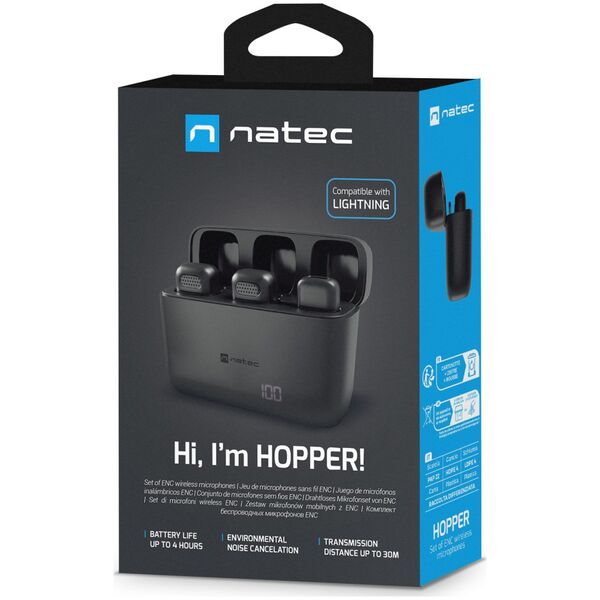 Mikrofon Natec Hopper Lightning 2szt. (NMI-2256)