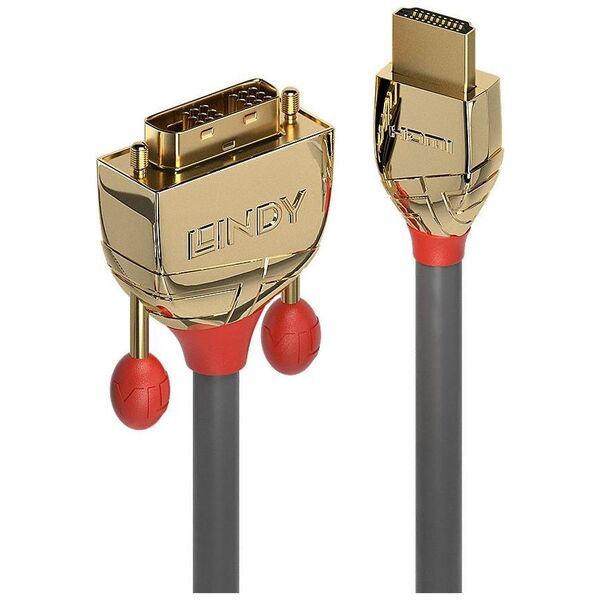 Kabel Lindy HDMI - DVI-D 1m czarny (36194)