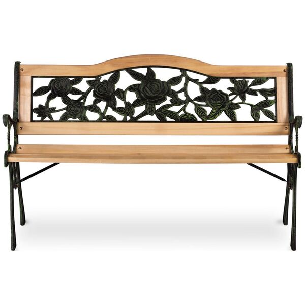 Sofotel Ławka parkowa z oparciem 123,5 x 74 x 48 cm Gardi Rose