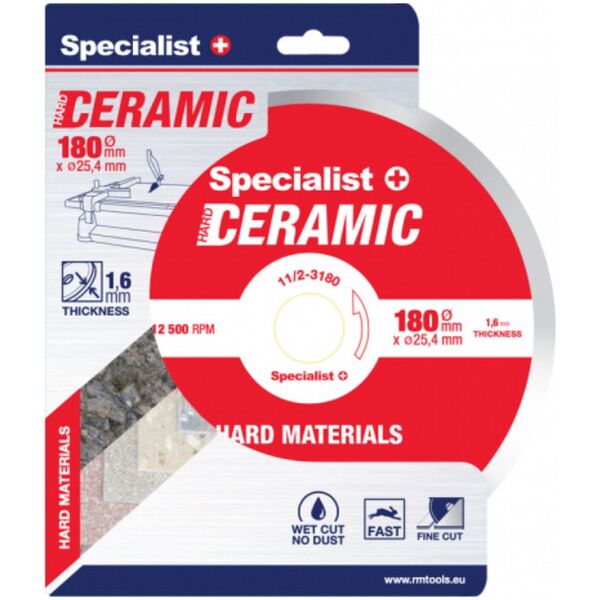 Specialist+ Deim. Δίσκοι ΚΕΡΑΜΙΚΕΣ 180x25,4/8x1,6 χλστ 10407351 4779039132377