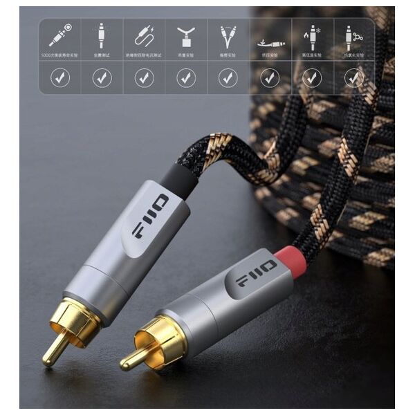 Kabel FiiO FiiO LR-RCA4L  - 150cm - Podwójny analogowy kabel audio RCA