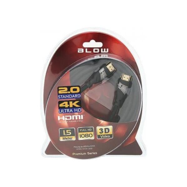 Kabel Blow HDMI - HDMI 1.5m czarny (5900804050087)