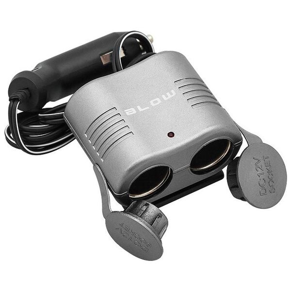 Blow Rozgałęziacz zapalniczki samochodowej 1XWT/2XGN + kabel CS-24 (5900804073734)