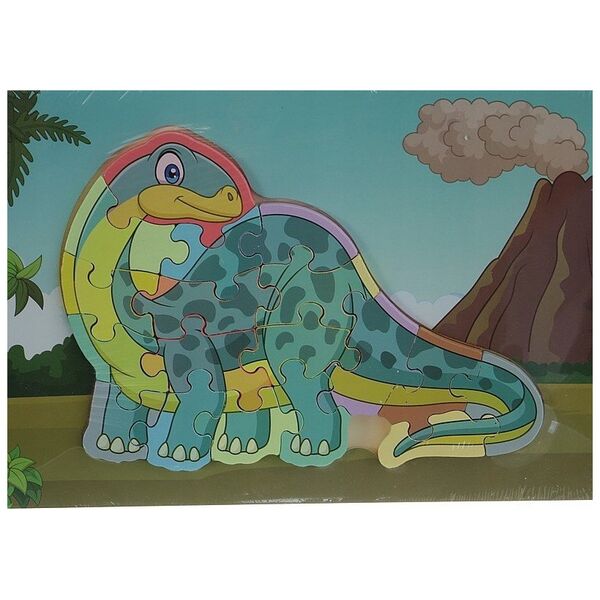 Adar Układanka Puzzle drewniane Dinozaury 543706 mix cena za 1 szt