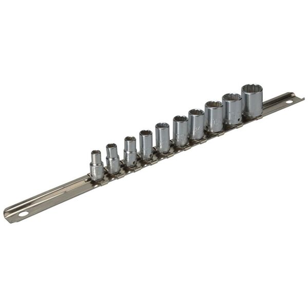 Σετ εργαλείων Stahlwille Σετ υποδοχών 1/4" 40aD 3/16"-9/16" σε λωρίδα | STAHLWILLE 10 τεμαχίων 12482509 4018754125272