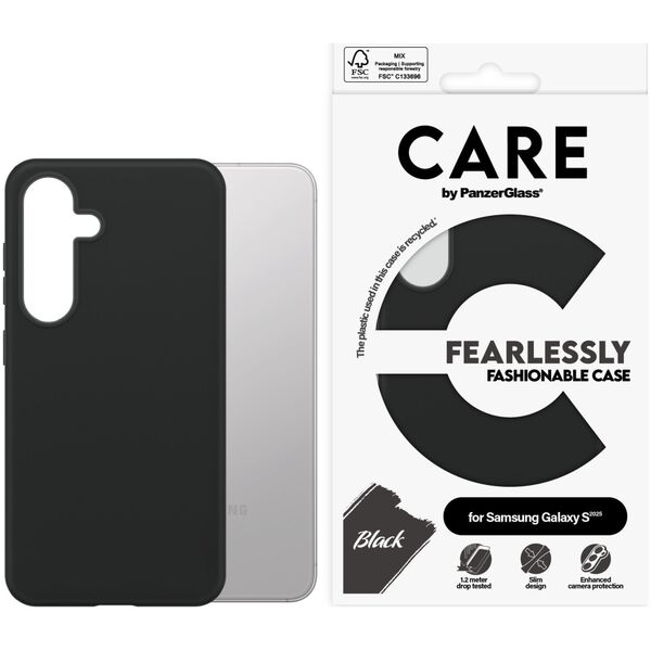 CARE Fashionable Case Black Samsung Galaxy S25