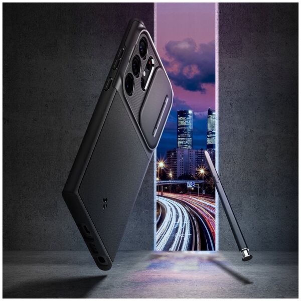 Etui Spigen Optik Armor do Samsung        Galaxy S25 Ultra czarny