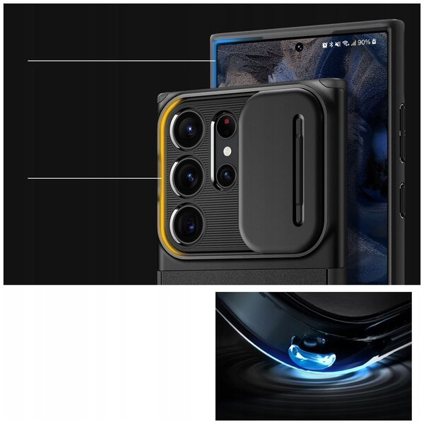Etui Spigen Optik Armor do Samsung        Galaxy S25 Ultra czarny