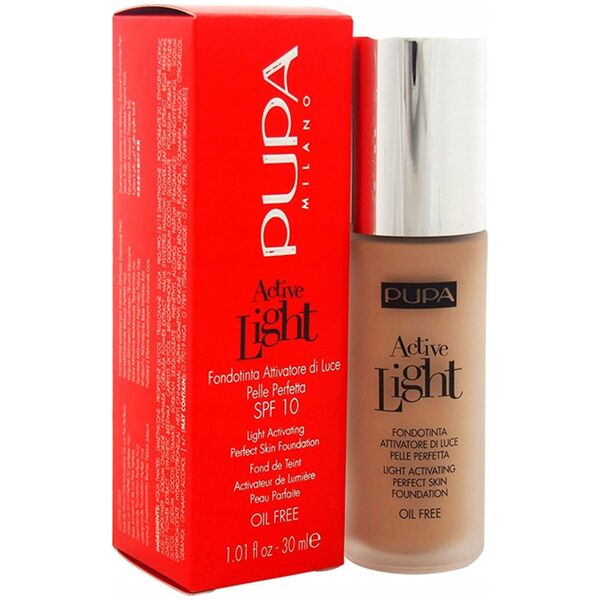 Pupa, Active-Light, Oil Free, Illuminating, Liquid Foundation, 050, Golden Beige, 30 ml For Women