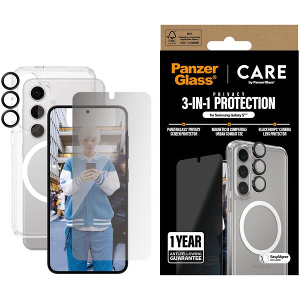 CARE Flagship 3-in-1 Privacy Bundle Samsung Galaxy S25