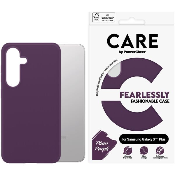 CARE Fashionable Case Plum Purple Samsung Galaxy S25 Plus