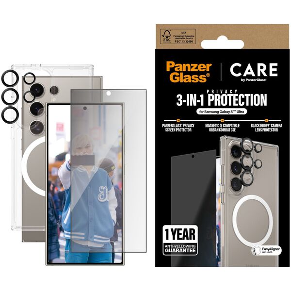 CARE Flagship 3-in-1 Privacy Bundle Samsung Galaxy S25 Ultra