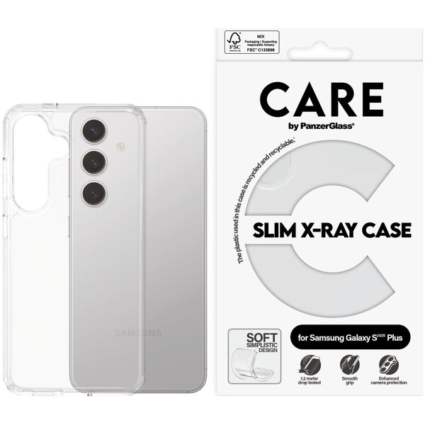 CARE Fashionable Case Clear X-Ray Soft Basic Galaxy S25 Plus