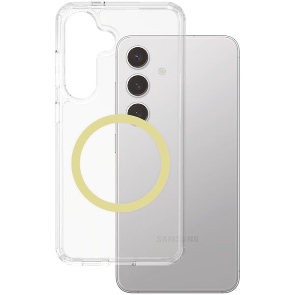 CARE Flagship Case Clear w. Chardonnay QI Galaxy S25 Plus