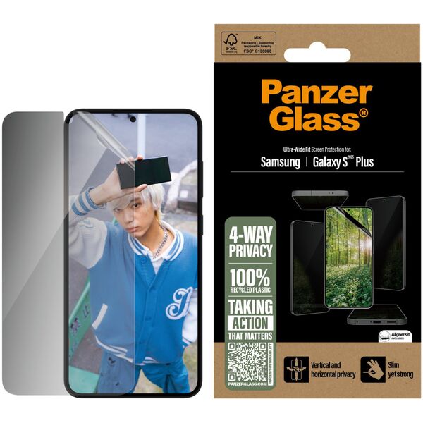 PanzerGlass ECO MATRIX 4-way Privacy Screen Protector S25 Plus