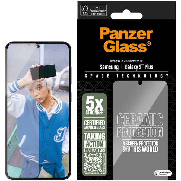 PanzerGlass Ceramic Screen Protector Galaxy S25 Plus
