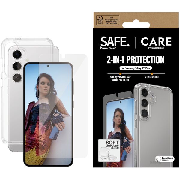 CARE by PanzerGlass Fashion 2in1 Case+Glass protection set for Samsung Galaxy S25+
