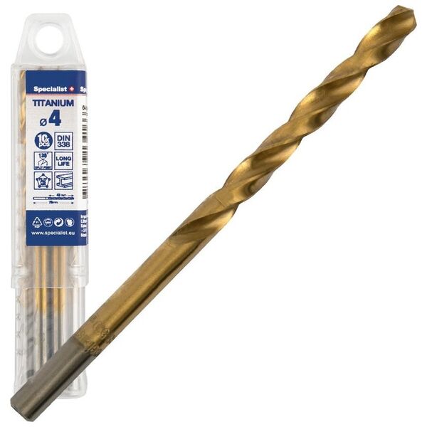 Specialist+ Specialist+ Titan met drill. γρ. 4mm 10vnt 10406158 4779039134166