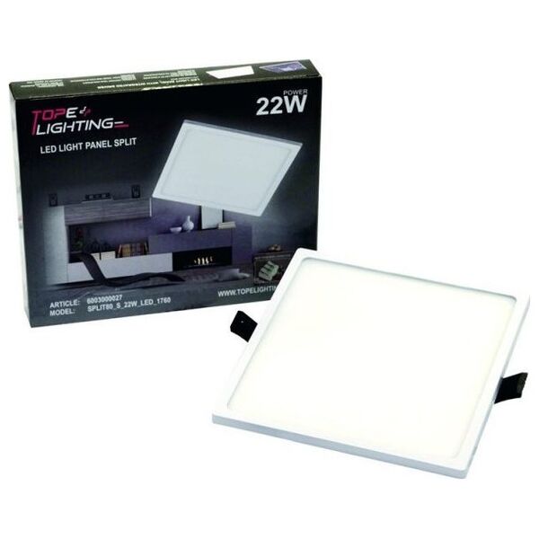 Tope LED PANEL SPLIT SQ 22W NW φωτιστικό οροφής IP44 1570LM 10680834 4772007005147