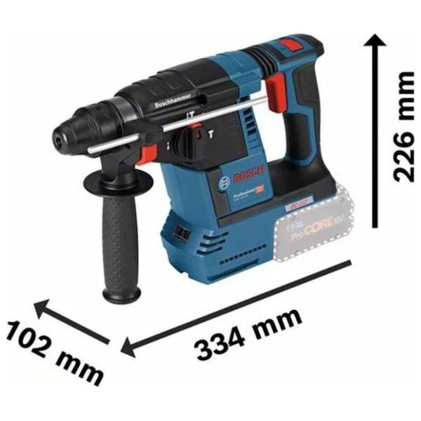 Młotowiertarka Bosch Bosch Cordless Rotary Hammer GBH 18 V-26 Professional - blue, L-BOXX, without battery and charger